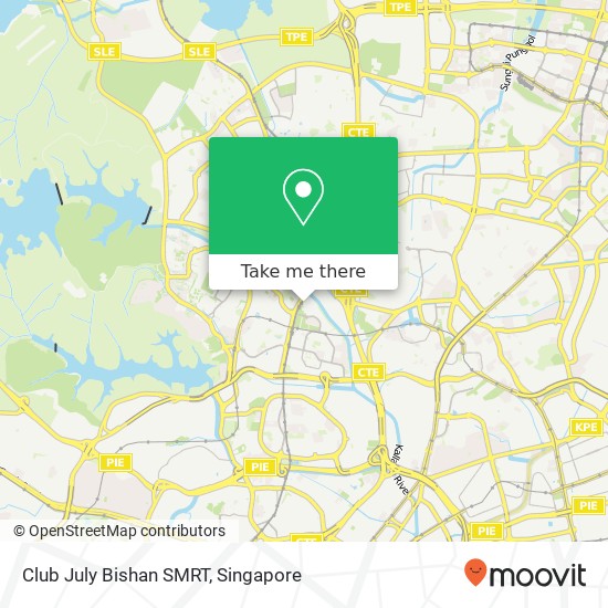 Club July Bishan SMRT map
