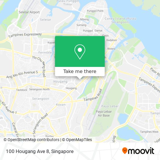 100 Hougang Ave 8地图