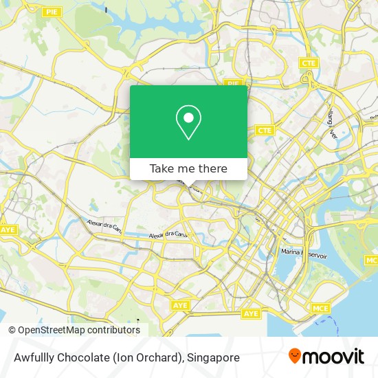 Awfullly Chocolate (Ion Orchard) map