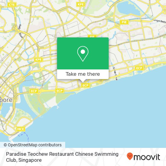 Paradise Teochew Restaurant Chinese Swimming Club地图