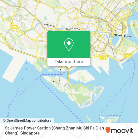 St James Power Station (Sheng Zhan Mu Shi Fa Dian Chang) map