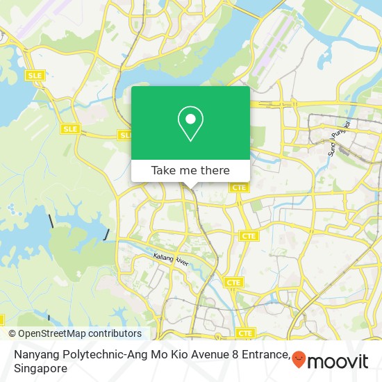 Nanyang Polytechnic-Ang Mo Kio Avenue 8 Entrance map