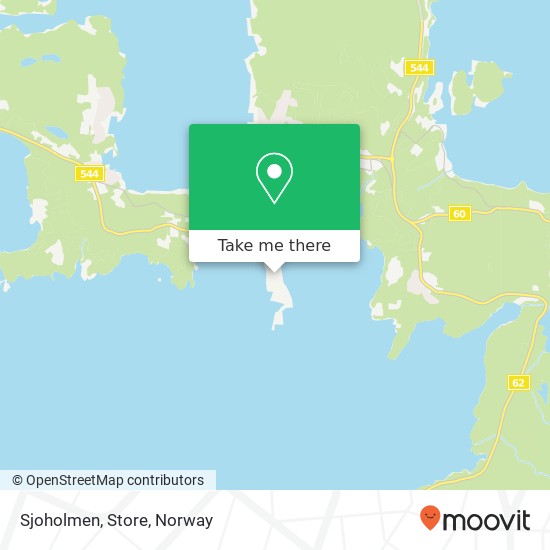 Sjoholmen, Store map
