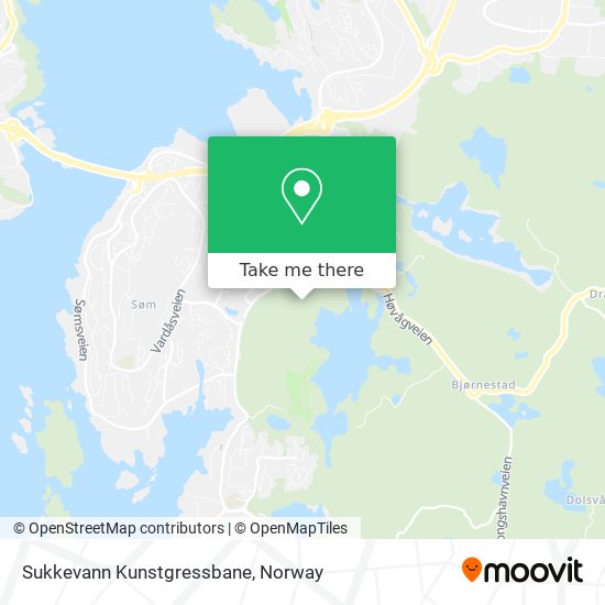 Sukkevann Kunstgressbane map