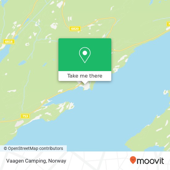 Vaagen Camping map