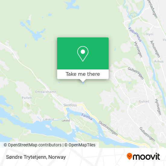 Søndre Trytetjenn map