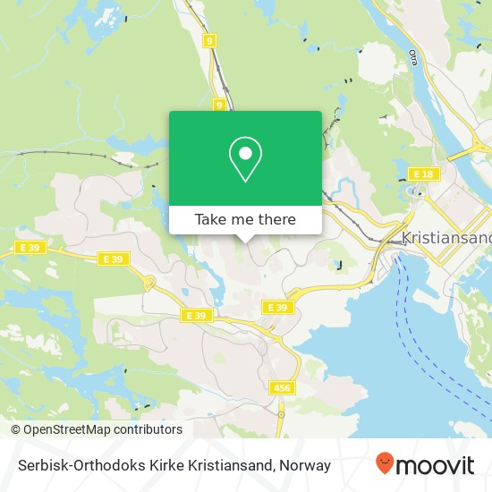 Serbisk-Orthodoks Kirke Kristiansand map