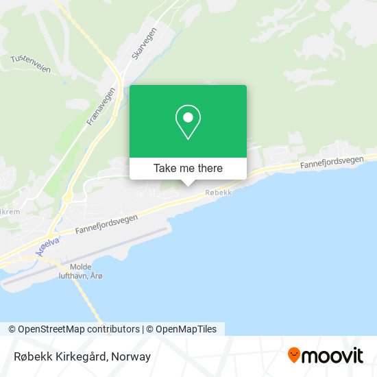 Røbekk Kirkegård map