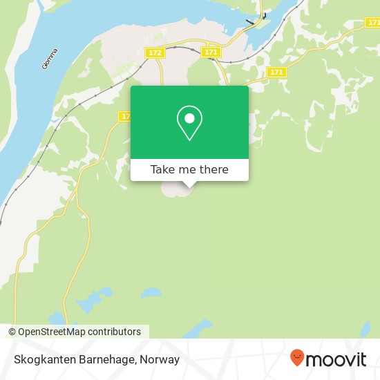 Skogkanten Barnehage map