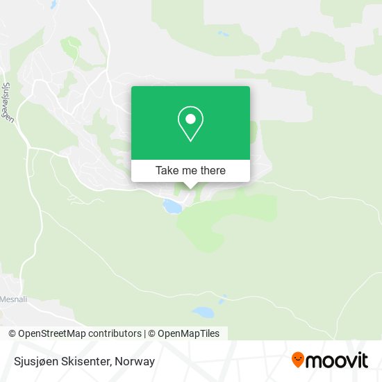 Sjusjøen Skisenter map