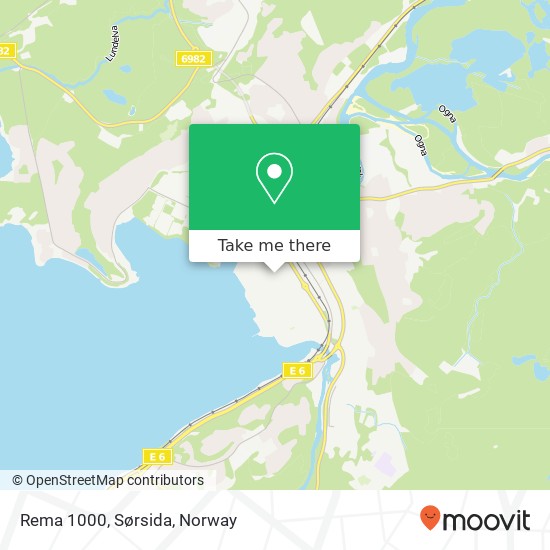 Rema 1000, Sørsida map