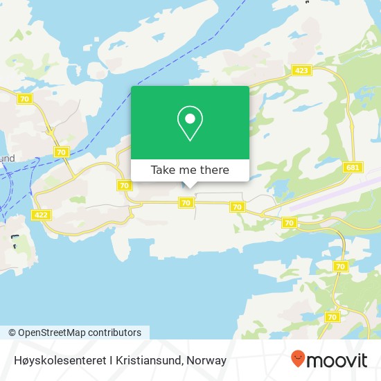 Høyskolesenteret I Kristiansund map