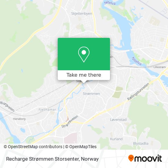 Recharge Strømmen Storsenter map