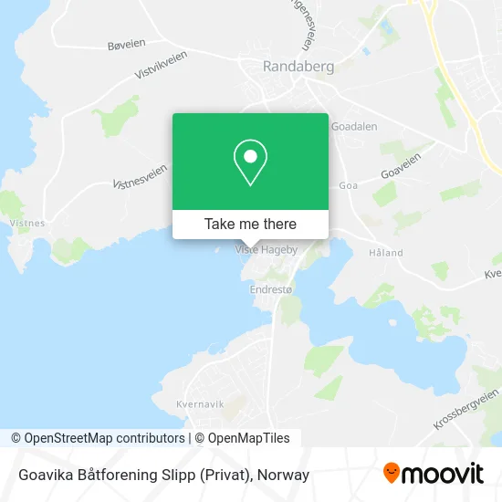 Goavika Båtforening Slipp (Privat) map