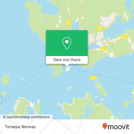 Torsøya map
