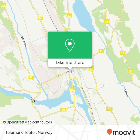 Telemark Teater map
