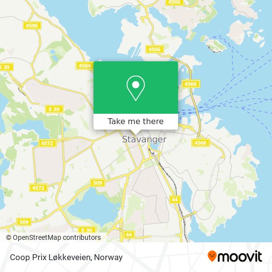 Coop Prix Løkkeveien map