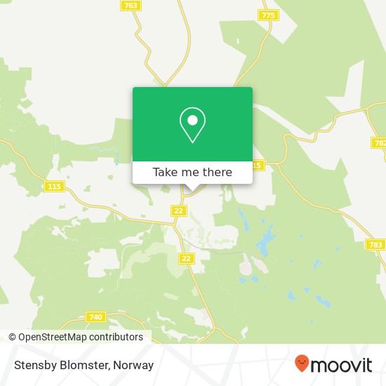 Stensby Blomster map