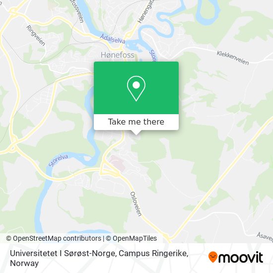 Universitetet I Sørøst-Norge, Campus Ringerike map