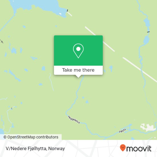 V/Nedere Fjølhytta map