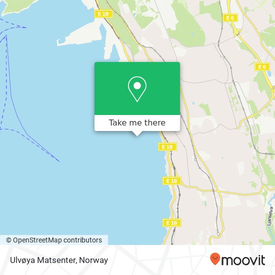 Ulvøya Matsenter map