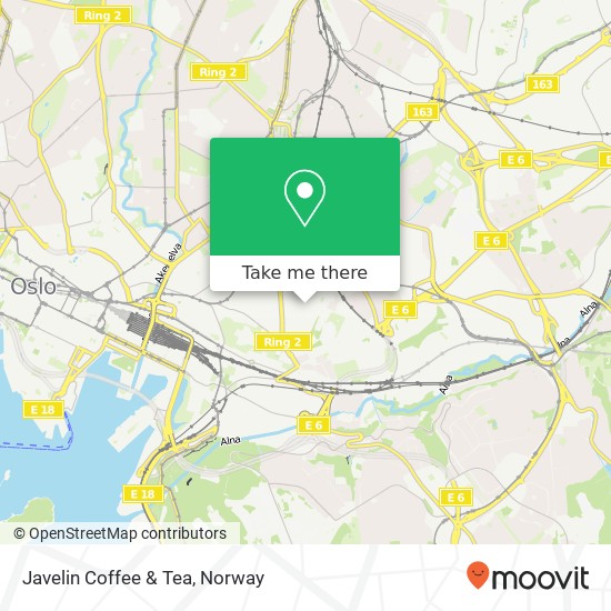 Javelin Coffee & Tea map