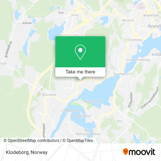 Klodeborg map