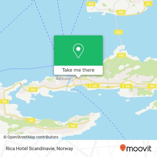 Rica Hotel Scandinavie map