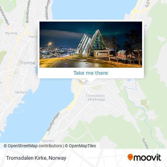 Tromsdalen Kirke map