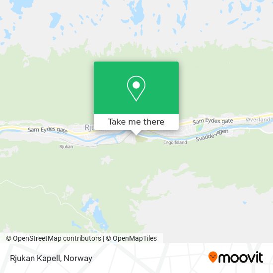 Rjukan Kapell map