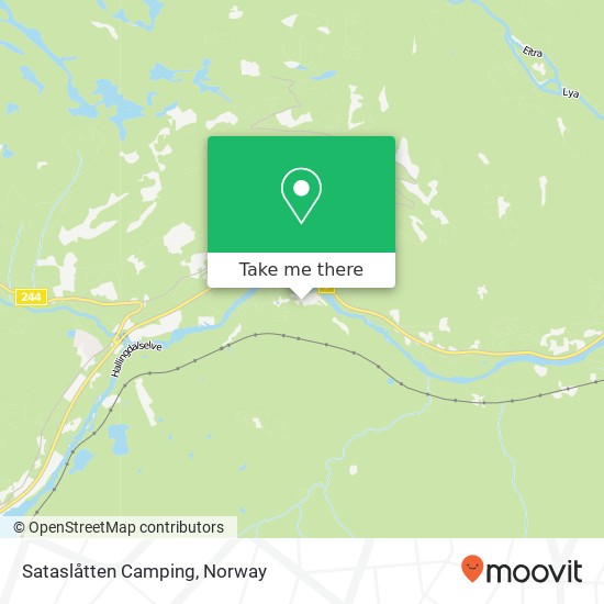Sataslåtten Camping map