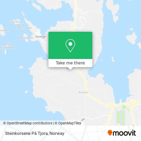 Steinkorsene På Tjora map