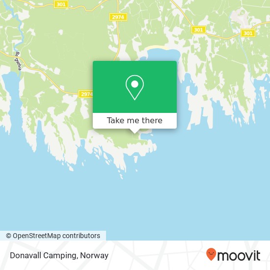 Donavall Camping map