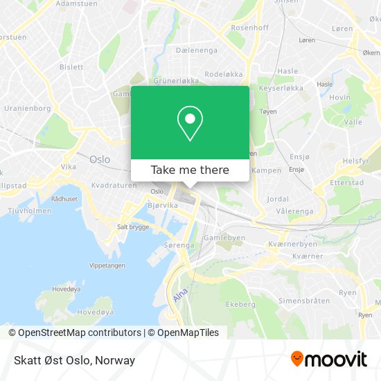 Skatt Øst Oslo map