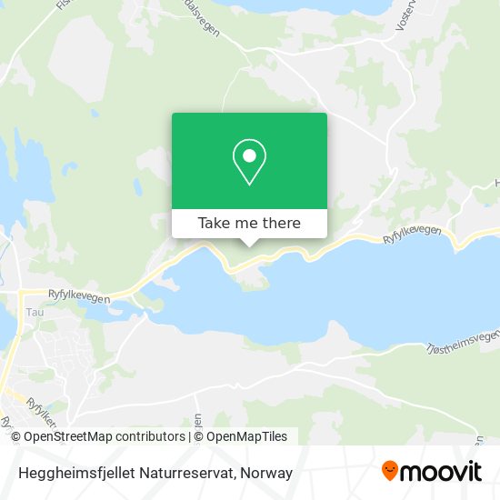 Heggheimsfjellet Naturreservat map