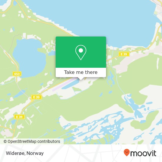 Widerøe map