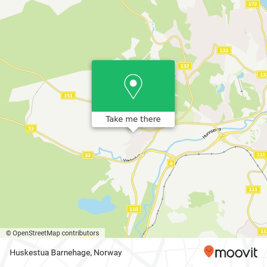 Huskestua Barnehage map