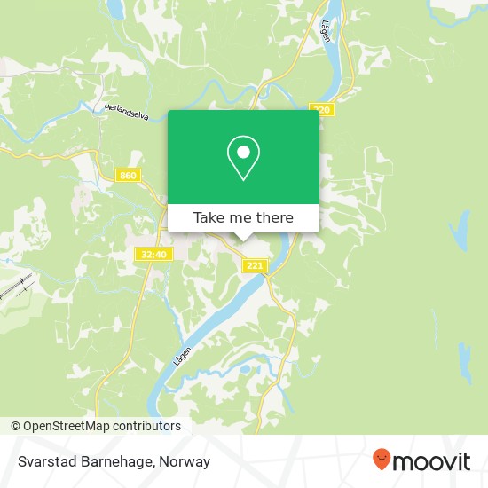 Svarstad Barnehage map