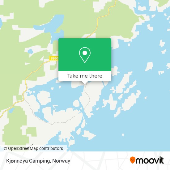 Kjønnøya Camping map
