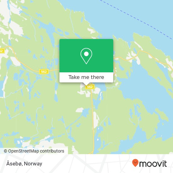 Åsebø map