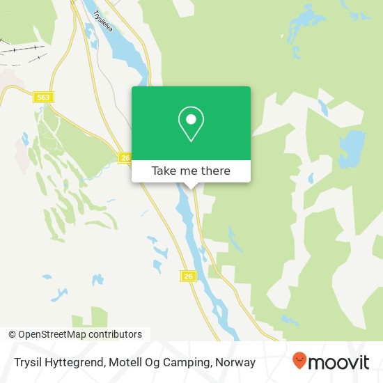 Trysil Hyttegrend, Motell Og Camping map