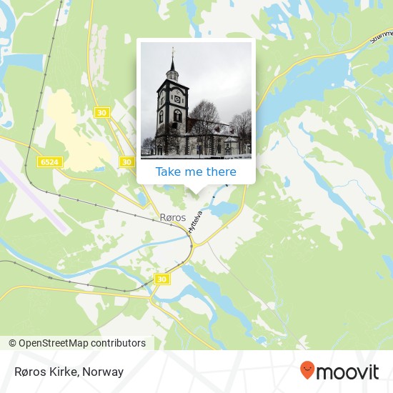 Røros Kirke map
