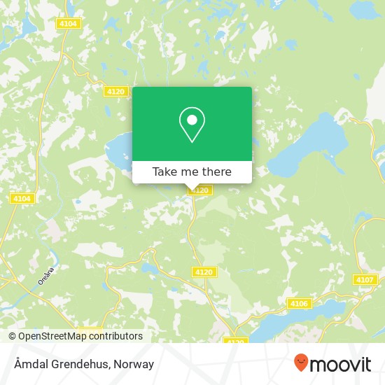 Åmdal Grendehus map