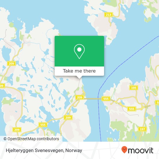 Hjelteryggen Svenesvegen map