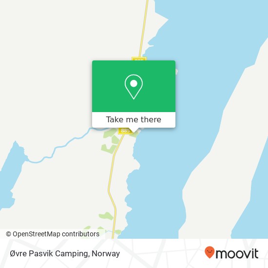 Øvre Pasvik Camping map