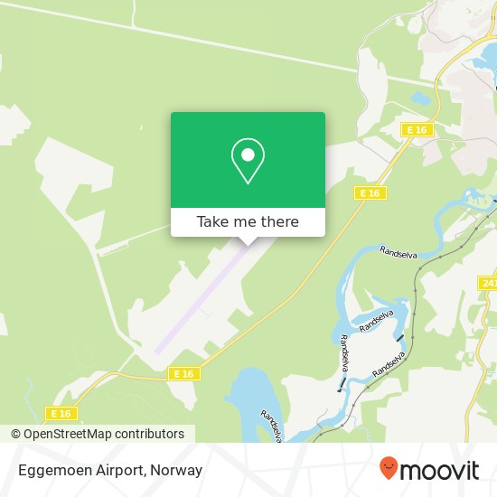 Eggemoen Airport map
