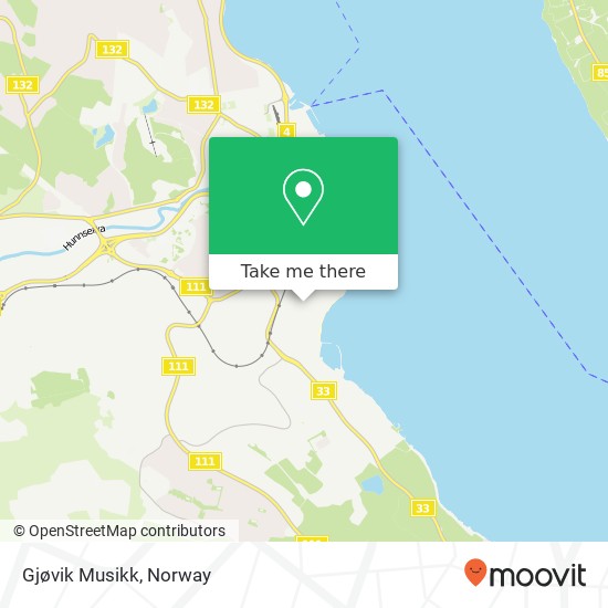 Gjøvik Musikk map