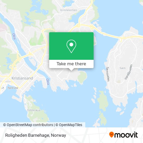 Roligheden Barnehage map