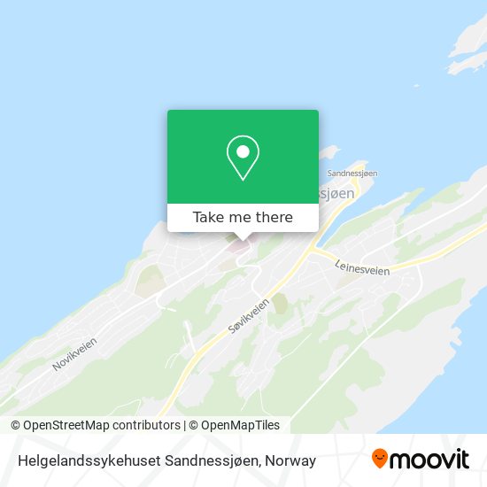 Helgelandssykehuset Sandnessjøen map
