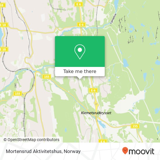 Mortensrud Aktivitetshus map